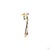 Gold 4.78 Carat Round Brilliant Cut Diamond Ruby Gold Earrings, Pair For Sale - Image 8 of 9