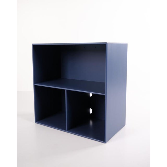 Paint Blue Bookcase with 3 Shelves from Montana, 2010 For Sale - Image 7 of 14