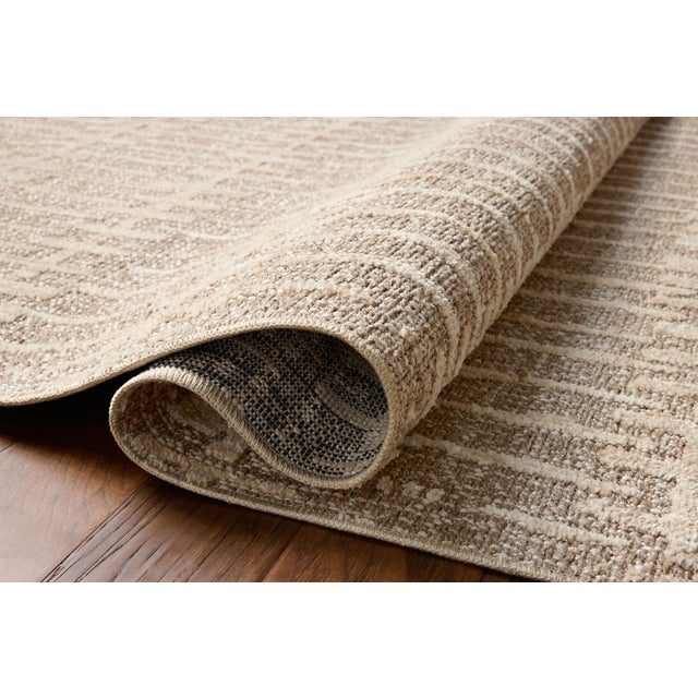 Loloi Rugs Amber Lewis x Loloi Bexley Rug in Taupe / Natural 6'-6" x 9'-3" Area Rug For Sale - Image 4 of 6