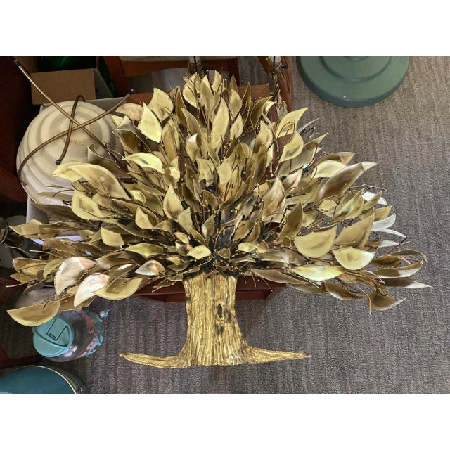 Mid 20th Century Metal Tree of Life Wall Sculpture / Art For Sale - Image 11 of 11