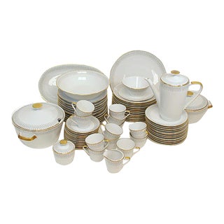 Porcelain Tableware Set, 1950s, Set of 69 For Sale