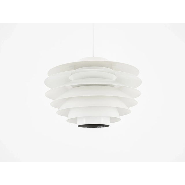 Svend Middelboe Medium white Verona lamp by Svend Middelboe for Nordisk Solar For Sale - Image 4 of 9
