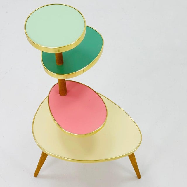 Large Mid-Century Minimalist Plant Stand, Germany, 1950s For Sale - Image 4 of 10