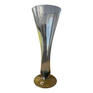 1950s Wilhelm Wagenfeld Marked Tourmaline Glass Vase Wmf Wvz 453 Bauhaus