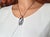 Contemporary Vintage Dendritic Agate Sterling Silver Pendant Necklace For Sale - Image 3 of 7