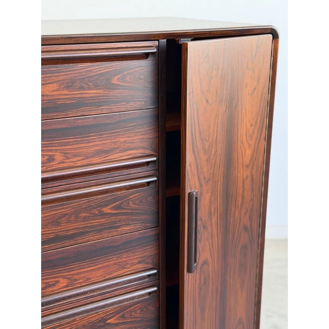 Rosewood Mid-Century Modern Cabinet For Sale - Image 11 of 18