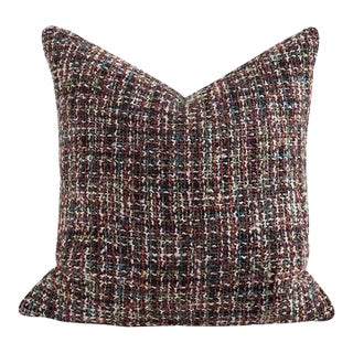 Vintage Colorful Woven Pillow | 18 Inches For Sale