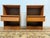 Design Pus Gallery presents a Pair of Mid 20th Century Teak Wood Nightstands. The two bedside tables have a Danish design...