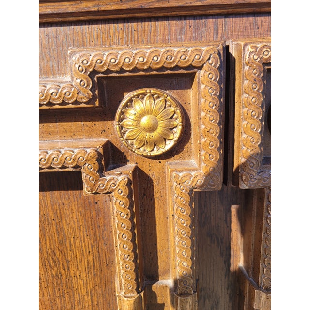 1950s Mid Century Modern Roman Style Headboard For Sale - Image 4 of 8