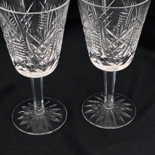 Vintage Waterford Crystal “Clare” White Wine Glasses, Goblets - Pair For Sale In Philadelphia - Image 6 of 12