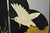 Late 20th Century Decorator Chinoiserie Black Lacquer Oriental Painted 4 Panel Room Divider Screen For Sale - Image 5 of 16