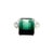Traditional Natural Tourmaline Diamond Ring Size 7 14k W Gold 8.5 TCW Certified For Sale - Image 3 of 16
