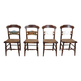 Set of 4 Hitchcock Limited Edition Bicentennial Chairs For Sale