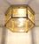 Vintage Brass Ceiling Lamp with Tinted Glass Panes, 1990s For Sale - Image 3 of 7