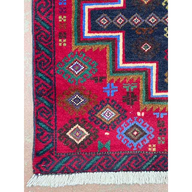 1980s Afghan Balouch Wool Rug 2’8” X 4’4” For Sale - Image 5 of 6