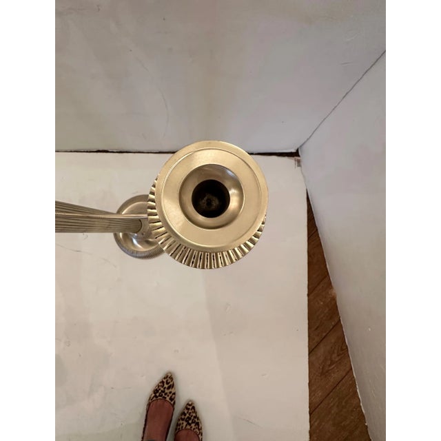 2000 - 2009 Monumental Nickel Candleabras -A Pair For Sale - Image 5 of 10