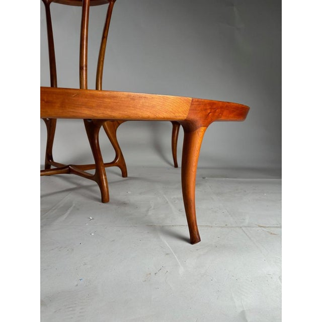 Large Circular Wooden Sofa, 1990s For Sale - Image 9 of 10