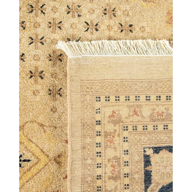 2000 - 2009 Mogul, One-of-a-Kind Hand-Knotted Area Rug in Ivory, 9' 1" x 12' 3" For Sale - Image 5 of 8