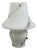 Modern White Swirl Murano Glass Mushroom Table Lamp from De Majo, 1970s For Sale