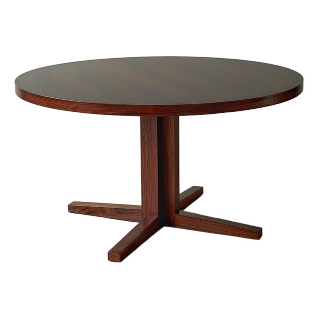 Danish Modern Rosewood Extension Dining Table by Heltborg Møbler, Attributed to John Mortensen For Sale