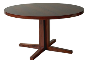Danish Modern Rosewood Extension Dining Table by Heltborg Møbler, Attributed to John Mortensen