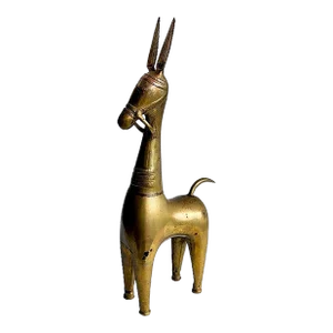 Vintage 21" Brass Horse Table Sculpture