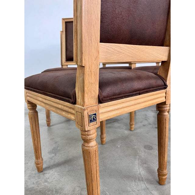 Vintage French Louis XVI Dining Chairs – Set of 6 For Sale In New York - Image 6 of 7