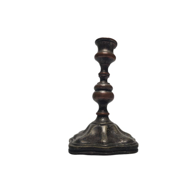 Metal Polish Candlestick from Norblin, Sweden, 1950s For Sale - Image 7 of 12