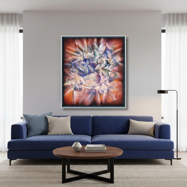 M. Fleischer's intriguing large scale work of art challenges what we commonly consider "painting." The work itself is a...