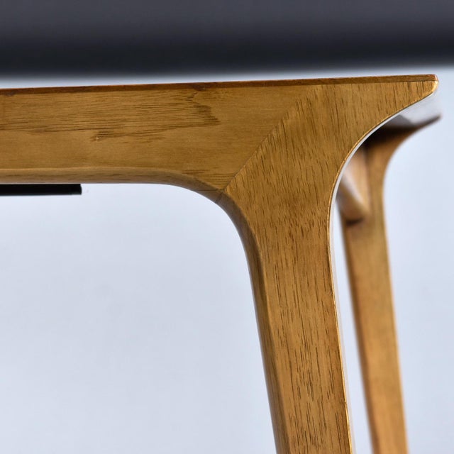 Wood 1950's Drexel Profile K44 Extending Dining Table by John Van Koert For Sale - Image 7 of 12
