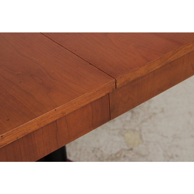 Ethan Allen Round Cherry Neoclassical Dining Room Table For Sale - Image 11 of 17
