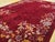 Art Deco 1930s Red Ruby Floral Modern Antique Chinese Art Deco Hand Knotted Wool Rug 10'x 13' 8" Carpet For Sale - Image 3 of 6