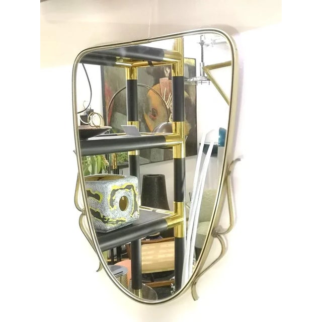 Mid-Century Wall Mirror, 1950s For Sale - Image 4 of 6