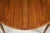 Brown 1960s Refinished Walnut 47” Round to Oval Dining Table For Sale - Image 8 of 10