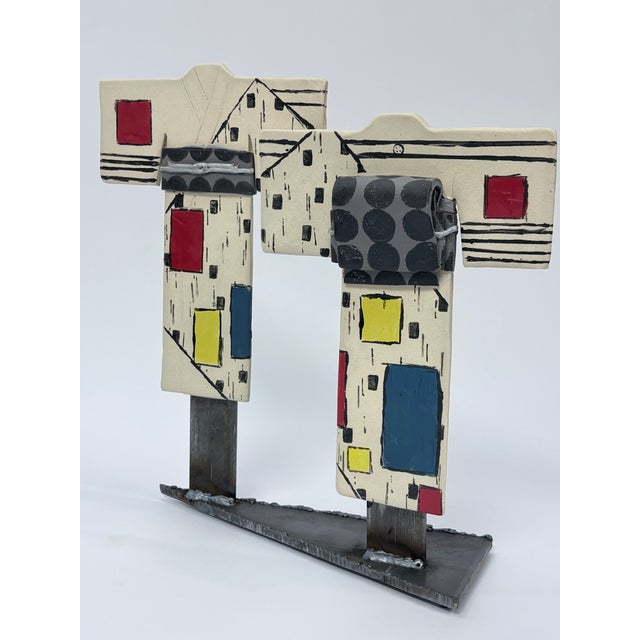 Contemporary One of a Kind Japanese Kimono Ceramic Sculpture For Sale - Image 3 of 7