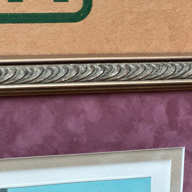 Framed Petite Pencil Signed Landscape Prints by Virginia Rosa - a Pair For Sale - Image 10 of 12