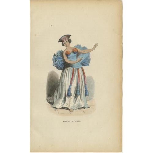 European School Artist, Pacific Islanders & Polynesian Costume, 1852, Print, Set of 10 For Sale - Image 4 of 13