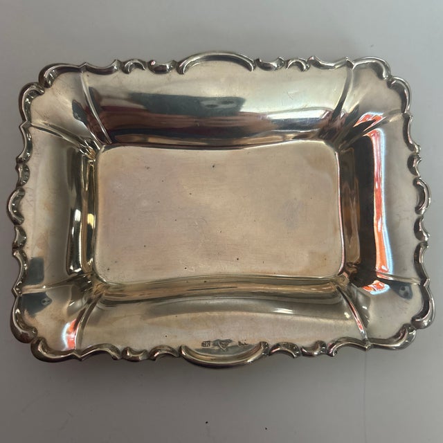 Metal 19th Century Small Silverplate Tray For Sale - Image 7 of 8