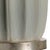 Fluted sage green glazed ceramic with antique silver leaf accents 29h x 6w x 6d Shade Dimensions: top(14) bottom(16) side(11)