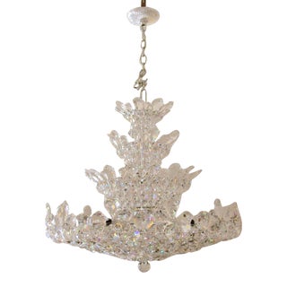 1980s Large Trilliane 30 Light 4 Tier Schonbek Crystal Chandelier For Sale