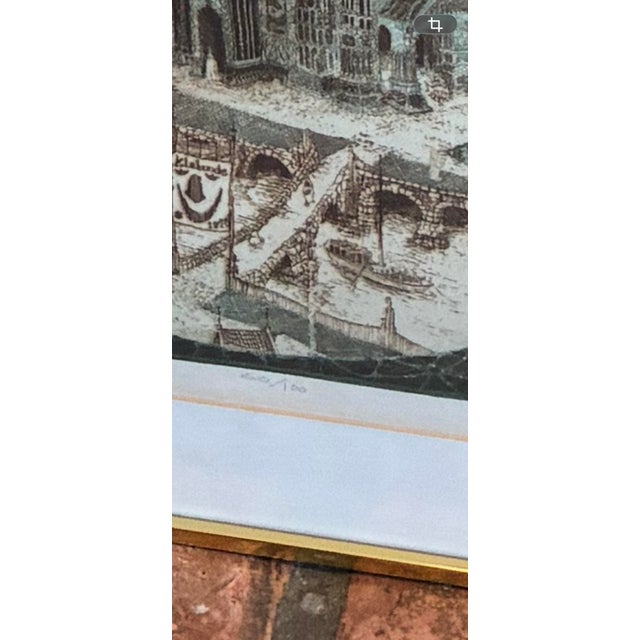 1970s 1970 Charles Klabunde "San Andreas Annunzio" Signed Limited Edition Color Etching - 60/100 For Sale - Image 5 of 5