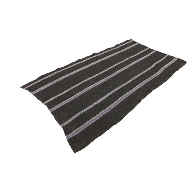 Mid-Century Modern Mid 20th Century Vintage Modern Turkish Kilim Rug For Sale - Image 3 of 7