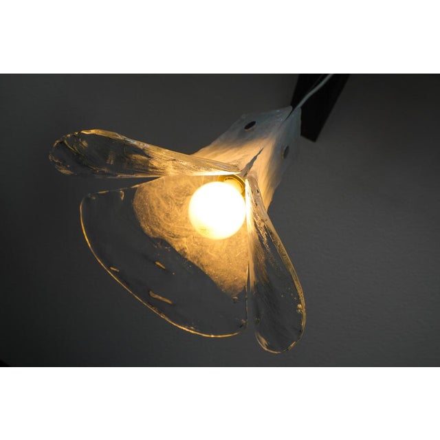 Vintage Clear Ice Glass Pendant Lamp by J. T. Kalmar for Kalmar, 1960s For Sale - Image 18 of 18
