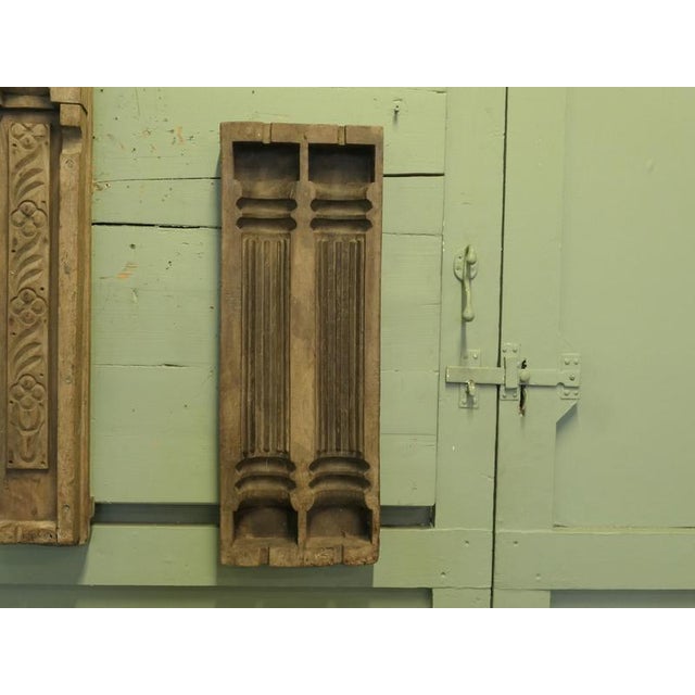 Antique Wooden Plaster Gesso Cornicing Moulds, 1880, Set of 3 For Sale - Image 4 of 8