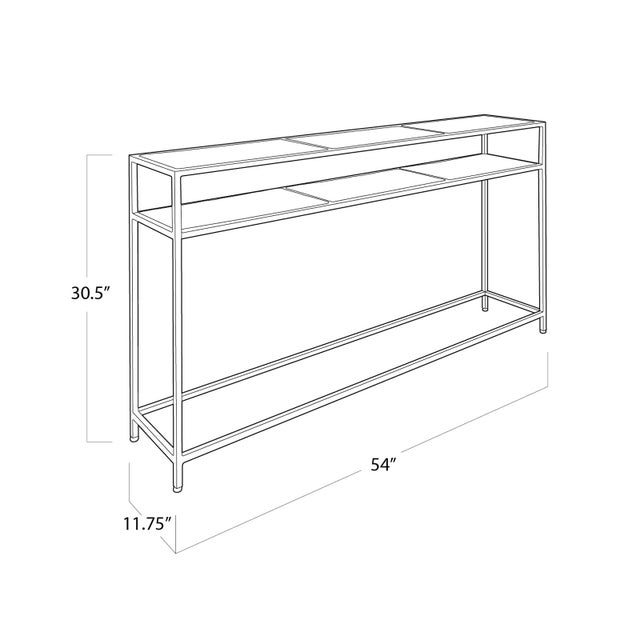 Not Yet Made - Made To Order Regina Andrew Echelon Console Table, Polished Nickel For Sale - Image 5 of 6