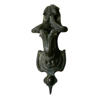 Victorian Iron Door Knocker For Sale