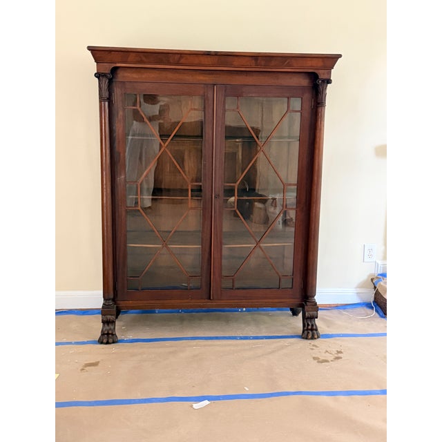Antique Empire Cabinet For Sale - Image 10 of 11