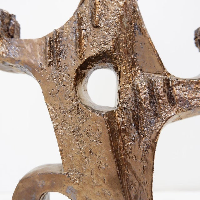 Vintage Ceramic Candleholder by Walter Van Den Panhuyzen, 1970s For Sale - Image 6 of 14