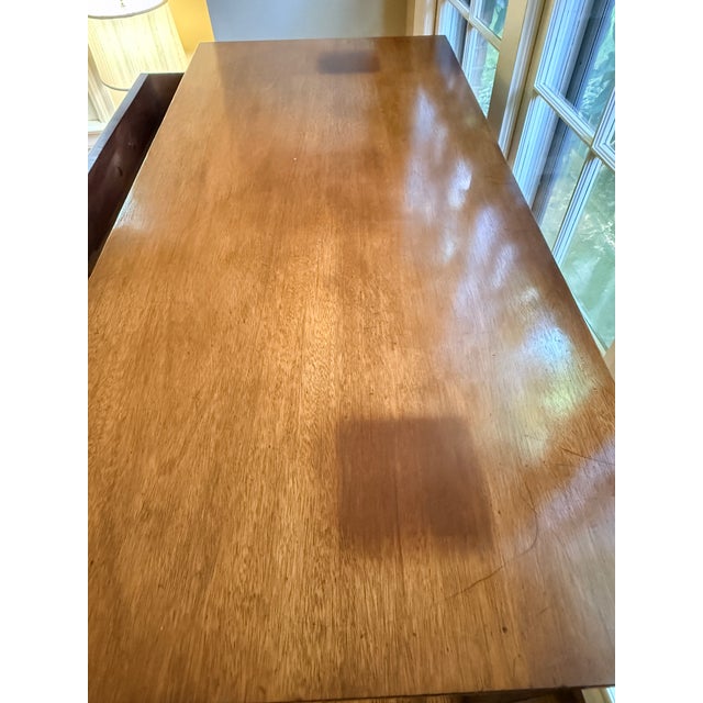 Grand Scale Antique Georgian Library Table For Sale - Image 10 of 17
