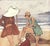 1940s 1946 Set of 2 Mid-Century French Summer Beach Fashion Prints by Pierre Mourgue For Sale - Image 5 of 7